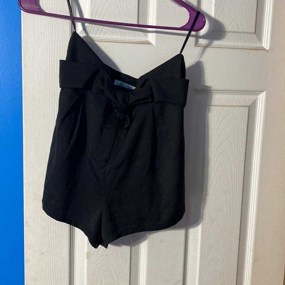She and Sky Black Shorts
